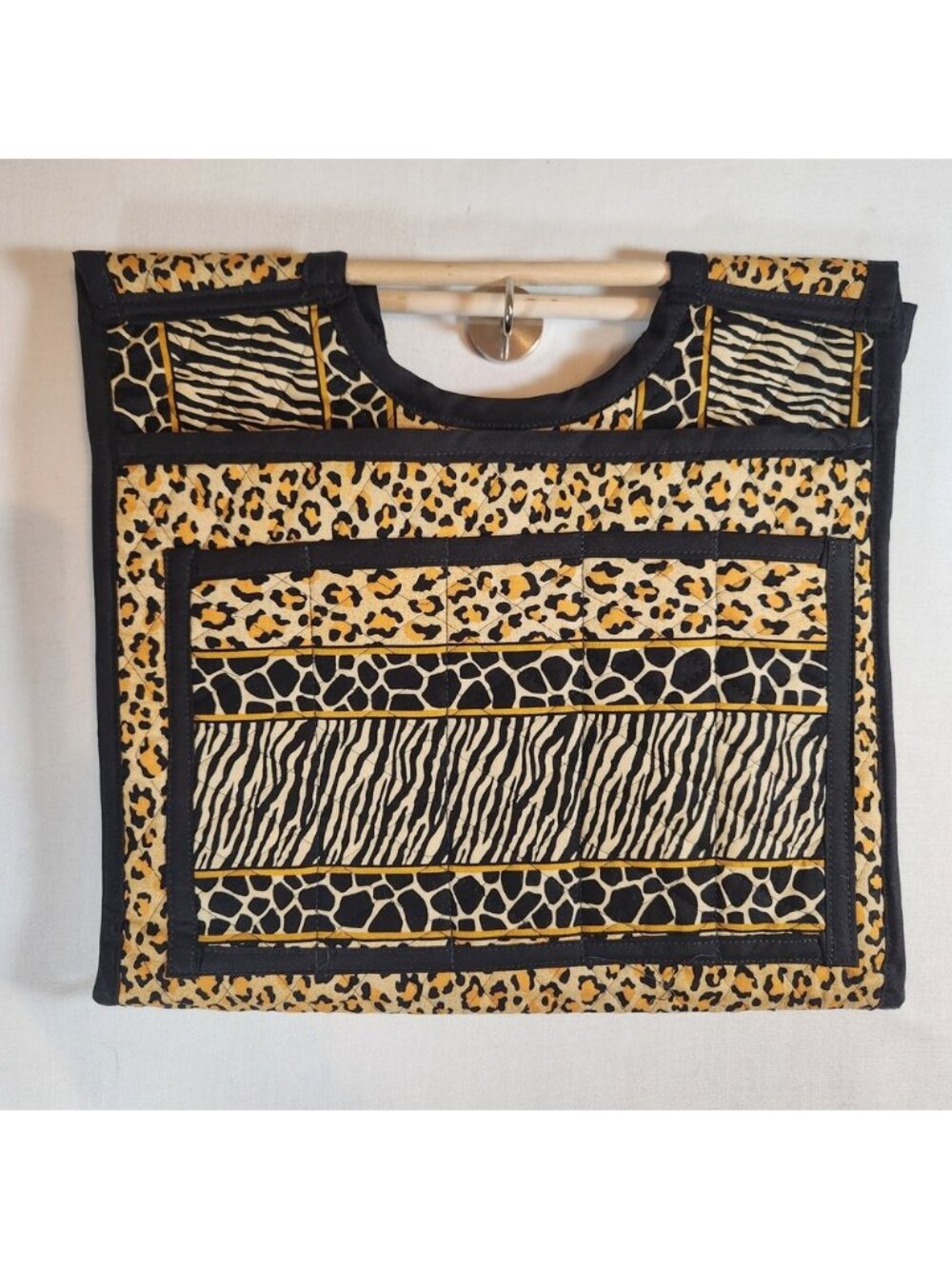 Handmade Quilted Animal Print t casserole carrier, gift for who has everything
